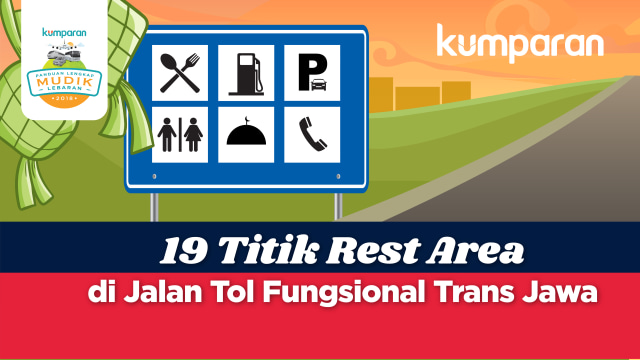 Infografik: 19 Lokasi Rest Area Di Tol Fungsional Trans Jawa | Kumparan.com