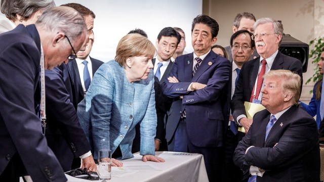 Donald Trump dan pemimpin negara G7 (Foto: Reuters)