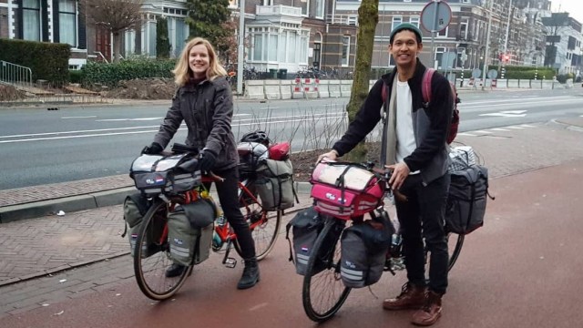 Diego dan Marlies saat di Nijmegen, Belanda. (Foto: Instagram @everythinginbetween.journal)