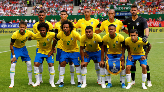 Starting XI Timnas Brasil. (Foto: REUTERS/Leonhard Foeger)