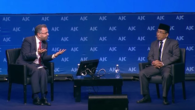 Gus Yahya di Israel (Foto: Youtube/AJCGlobal)