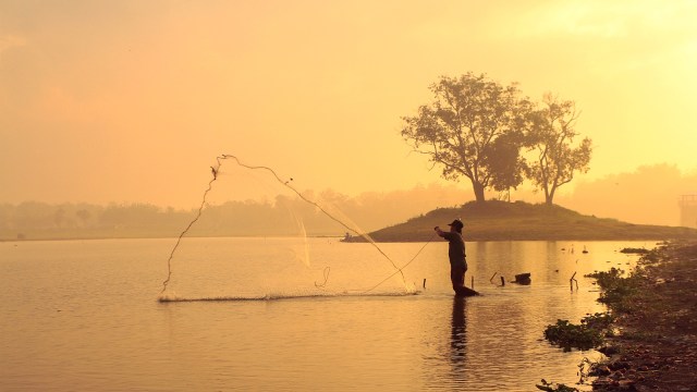 Senja di Waduk Cengklik