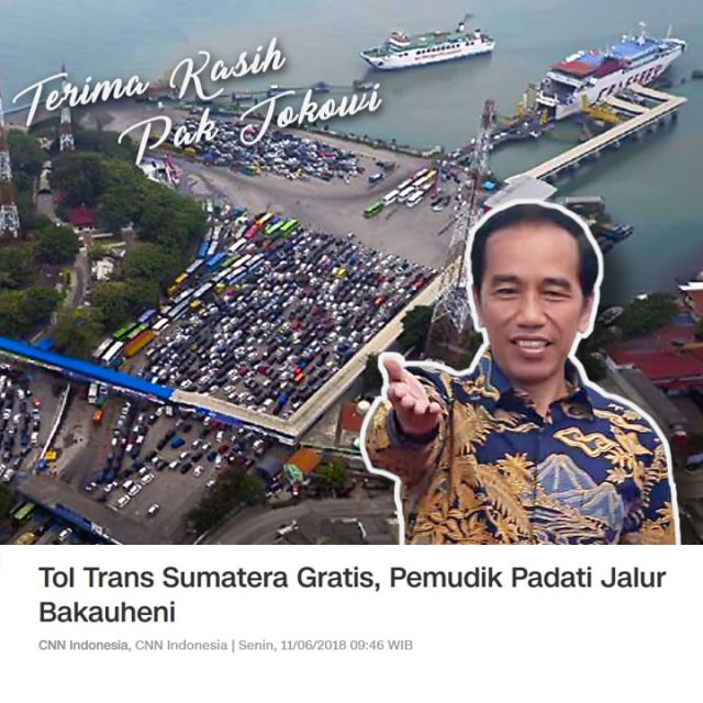 Pemudik Padati Jalur Bakauheni karena Mudik Ini Tol Trans Sumatra Gratis