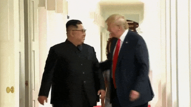 Kim Jong-un dan Donald Trump (Foto: kumparan)