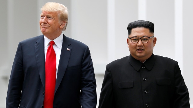 Donald Trump dan Kim Jong-un. Foto: Reuters/Jonathan Ernst