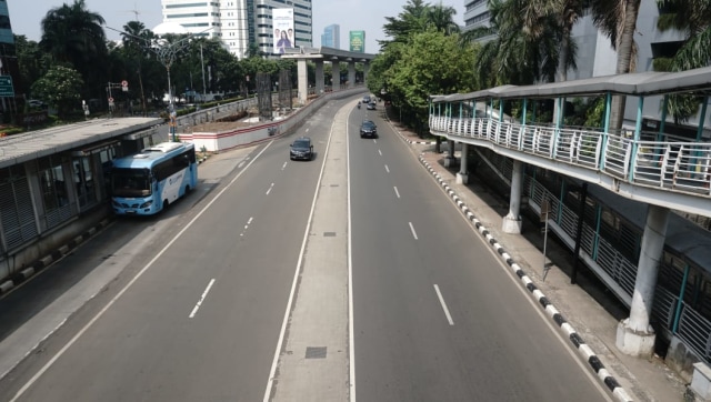 Jakarta Lengang di Kawasan Kuningan (Foto: Helmi Afandi/kumparan)