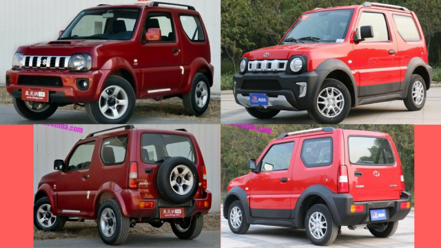 Perbandingan Chok G1 dengan Suzuki Jimny (Foto: dok. Car News China)