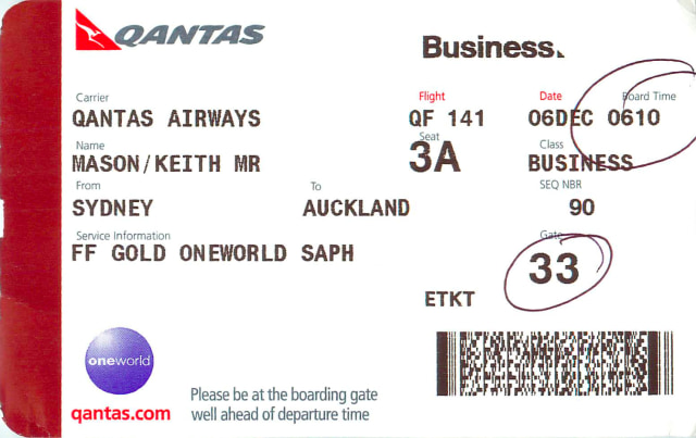 Boarding Pass Qantas  (Foto: Flickr / Point Hack)