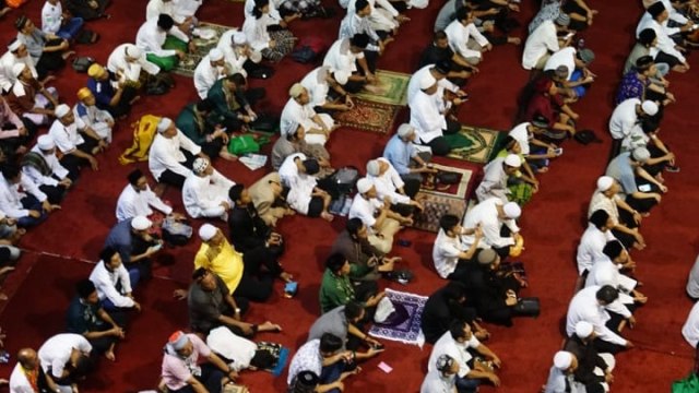 Suasana Salat Ied di Masjid Istiqlal.
