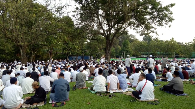 Suasana Salat Id di Bogor. (Foto: Jihad Akbar/kumparan)