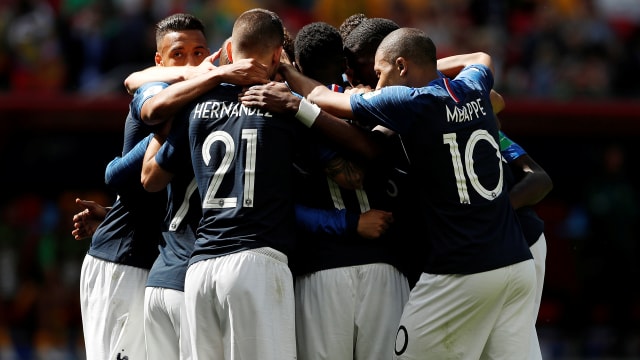Tim Nasional Prancis (Foto: JOHN SIBLEY/REUTERS)