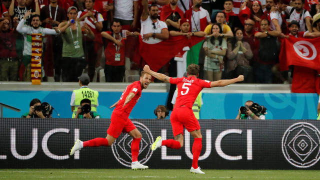 Selebrasi gol Harry Kane. (Foto: REUTERS/Jorge Silva)