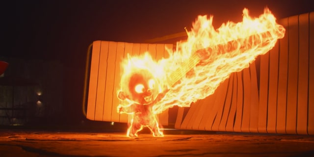 Jack-Jack berubah jadi api - Incredibles 2 (Foto: Pixar)