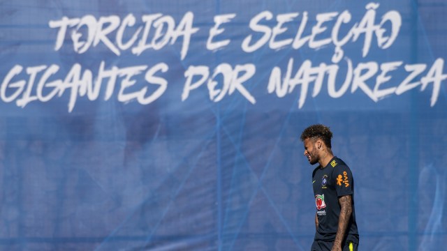Penyerang Timnas Brasil, Neymar. (Foto: Jewel Samad/AFP)