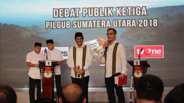 Debat Publik Terakhir Pilgub Sumut (Foto: Ade Nurhaliza/kumparan)