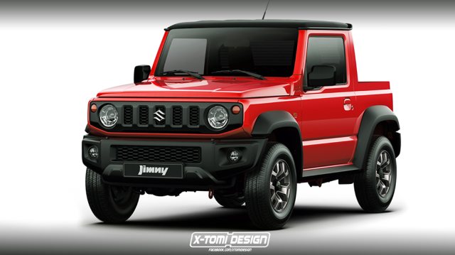 Hasil render Suzuki JImny versi Caribian (Foto: dok. Tomi X Design)