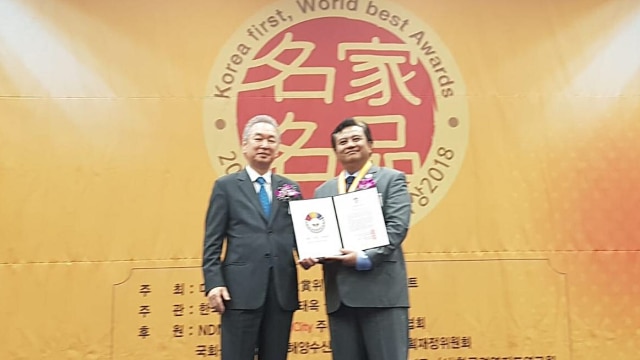 Dubes Umar Hadi Raih Best Ambassador Award (Foto: dok. KBRI Seoul)