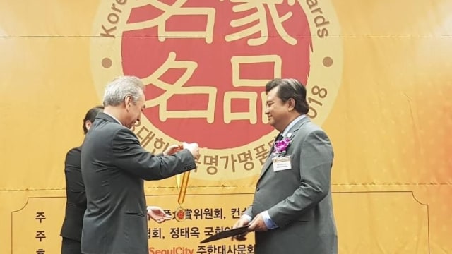 Dubes Umar Hadi Raih Best Ambassador Award (Foto: dok. KBRI Seoul)