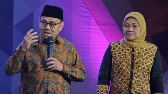 Sudirman Said dan Ida Fauziyah. (Foto:  ANTARA FOTO/R. Rekotomo)