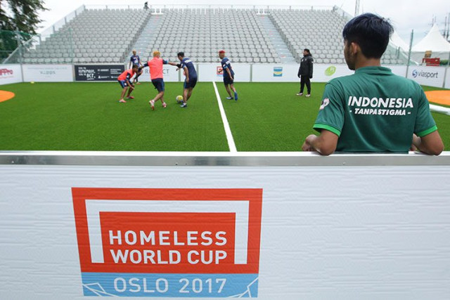 Uji Coba Lapang di Homeless World Cup 2017 (Foto: Dok. Rumah Cemara)