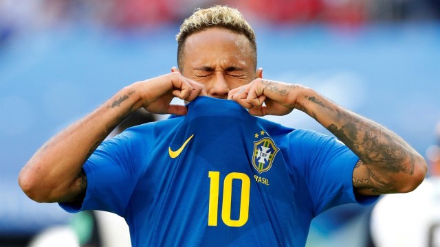 Neymar di laga vs Kosta Rika. (Foto: Reuters/Carlos Garcia Rawlins)