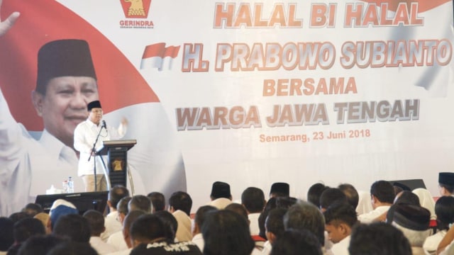 Halal Bi Halal Prabowo bersama warga Jateng. (Foto: Dok. Hartono)