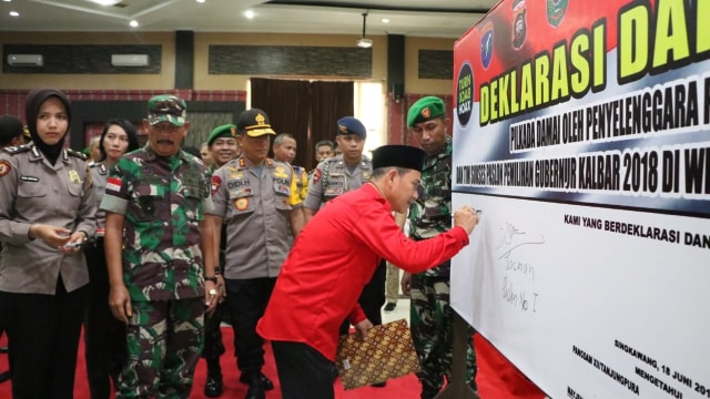 Pengamanan Pilkada di Kalimantan Barat (Foto: Polda Kalbar)