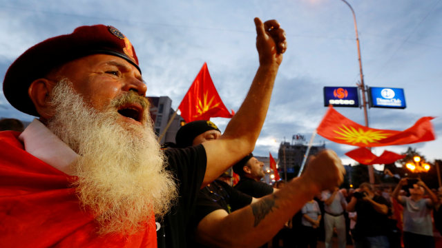 Demonstrasi di Makedonia