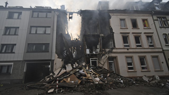 Ledakan di Jerman. (Foto: AP/Henning Kaiser)