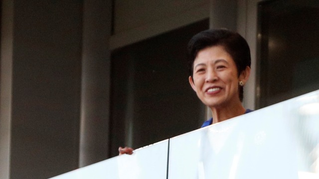 Tuan Putri Takamado saksikan pertandingan Jepang. (Foto: REUTERS/Max Rossi)
