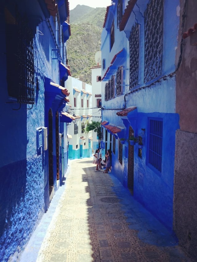 Chefchaouen di Maroko. (Foto: Daniel Chrisendo/kumparan)