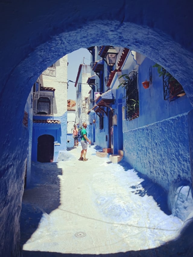 Chefchaouen di Maroko. (Foto: Daniel Chrisendo/kumparan)