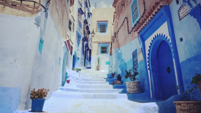 Chefchaouen di Maroko. (Foto: Daniel Chrisendo/kumparan)