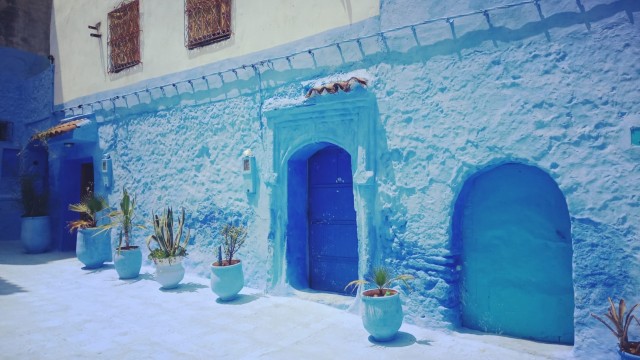 Chefchaouen di Maroko. (Foto: Daniel Chrisendo/kumparan)