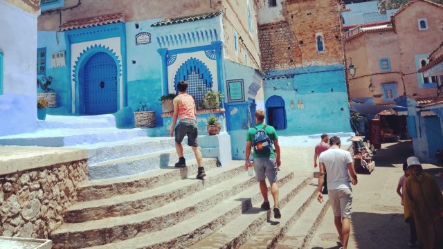 Chefchaouen di Maroko. (Foto: Daniel Chrisendo/kumparan)