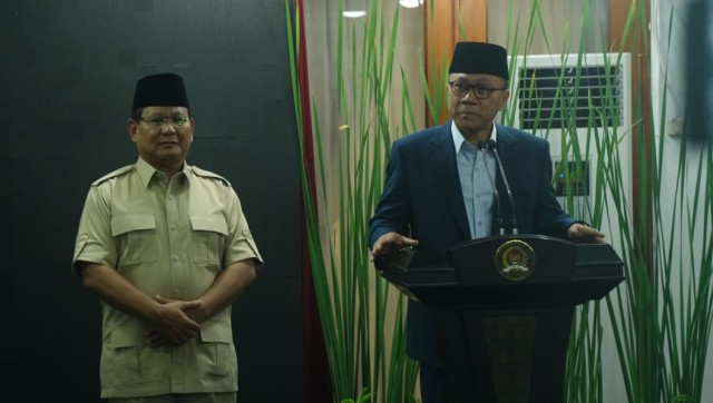 Prabowo Subianto dan Zulkifli Hasan. (Foto: Iqbal Firdaus/kumparan)