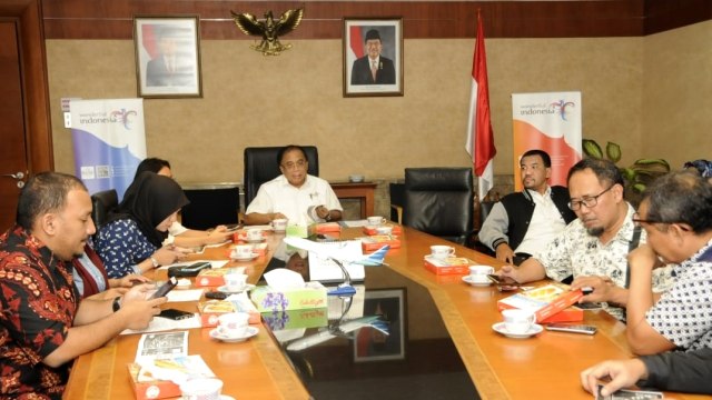 Konferensi pers Wonderful Sail to Indonesia. (Foto: Dok. Biro Komunikasi Publik Kementerian Pariwisata)