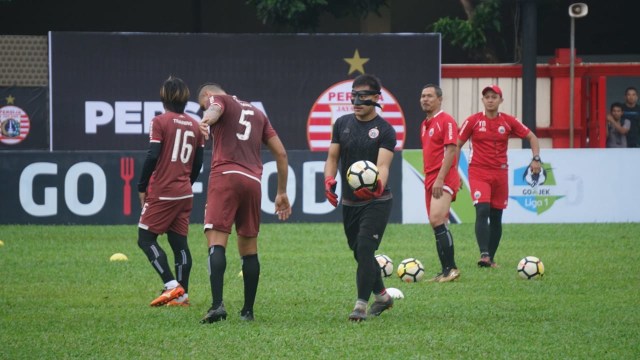 Latihan Persija jelang laga melawan Persebaya (Foto: Iqbal Firdaus/kumparan)