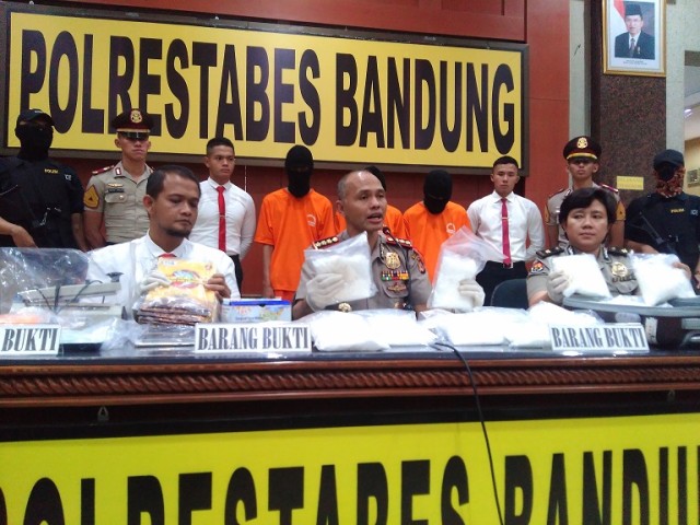 Polrestabes Bandung Ungkap Peredaran Sabu 13,1 Kg dalam Kemasan Abon