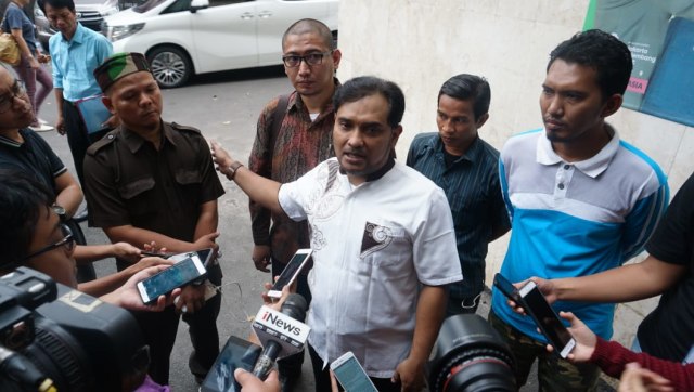 Habib Novel di Polda Metro Jaya. (Foto: Iqbal Firdaus/kumparan)