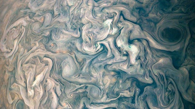 Awan Jupiter yang Mirip Lukisan Van Gogh (Foto: NASA)