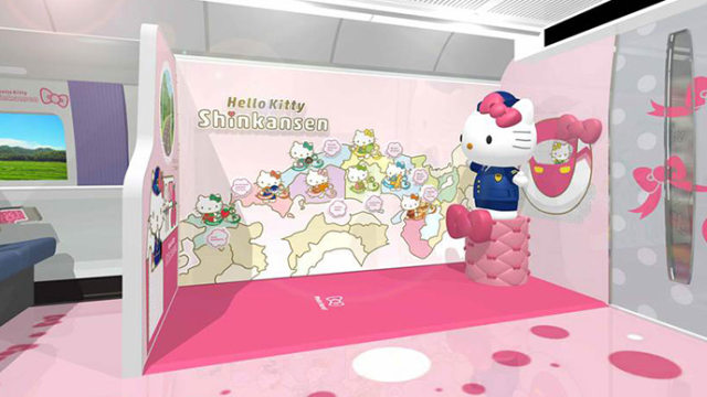 Shinkansen bertema Hello Kitty (Foto: West Japan Railway)