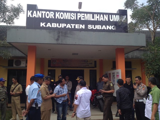 Kantor Komisi Pemilihan Umum Kabupaten Subang. (Foto: Dok: Bandungkiwari)