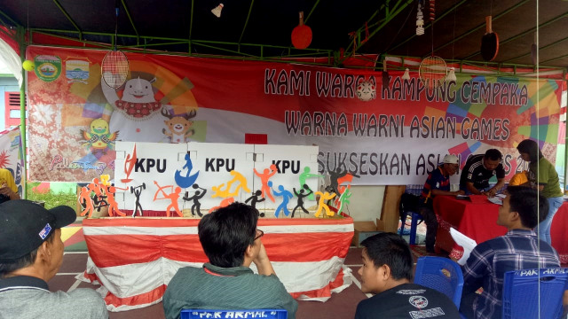 TPS 10 Kampung Asian Games di Palembang. (Foto: Adhim Mugni/kumparan)