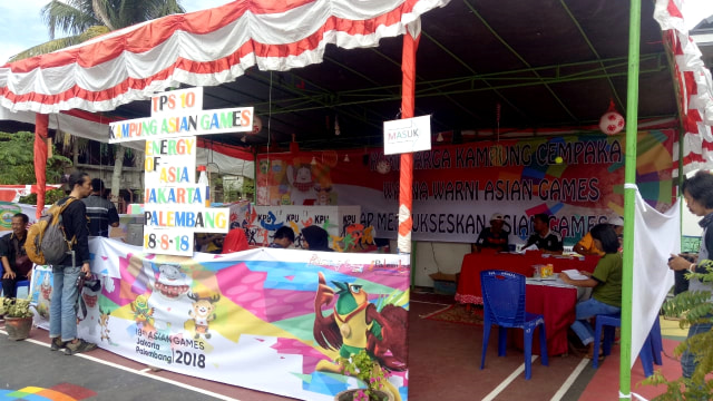 TPS 10 Kampung Asian Games di Palembang. (Foto: Adhim Mugni/kumparan)