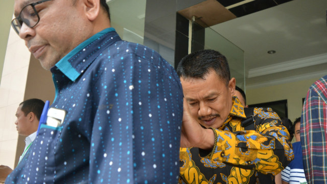 Bupati Jombang di Pengadilan Tipikor (Foto: Antara/Umarul Faruq)