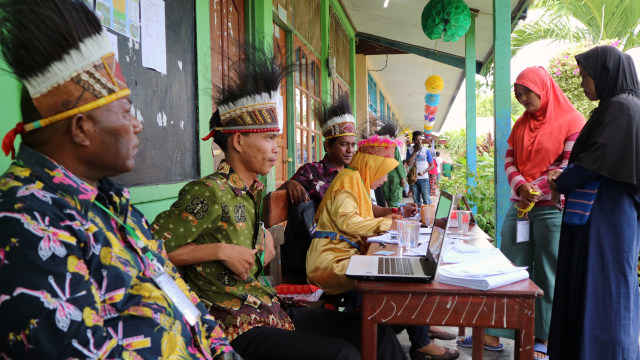 TPS di Arsopura, Keerom, Papua (Foto: ANTARA FOTO/Indrayadi TH)