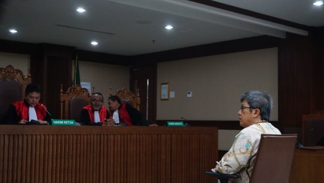 Sidang Anang Sugiana di Pengadilan Tipikor. (Foto: Nugroho Sejati/kumparan)