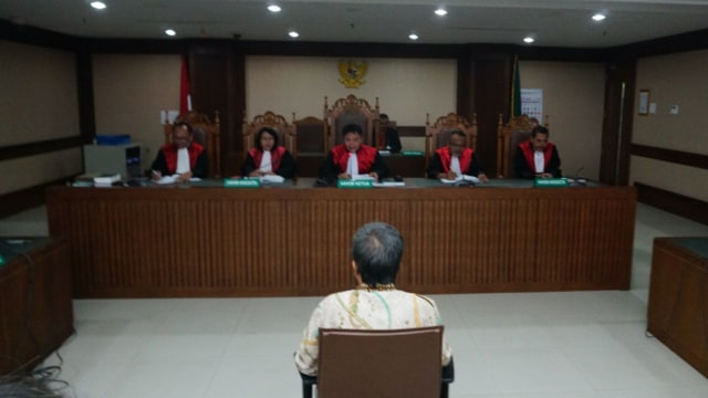 Sidang Anang Sugiana di Pengadilan Tipikor. (Foto: Nugroho Sejati/kumparan)