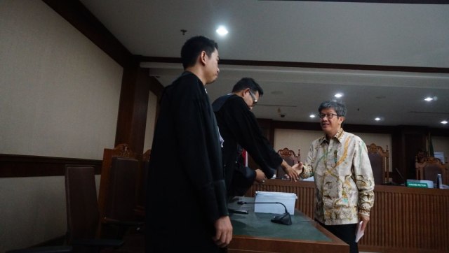 Anang Sugiana usai menjalani sidang tuntutan. (Foto: Nugroho Sejati/kumparan)